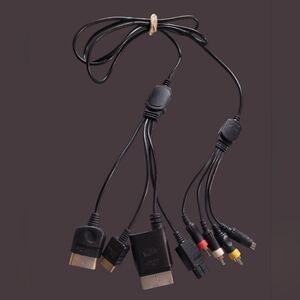 MADCATZ AV UNIVERSAL VIDEO AUDIO CABLE 4 PIN COMPONENT XBOX GAMECUBE PLAYSTATION